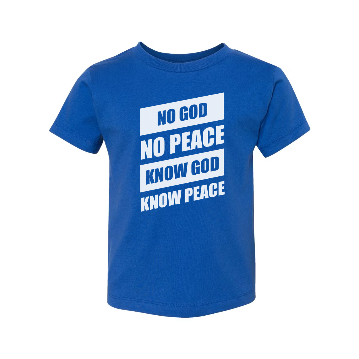 No God No Peace Know God Know Peace Graphic Tee For Christians Unisex Short Sleeve Shirt