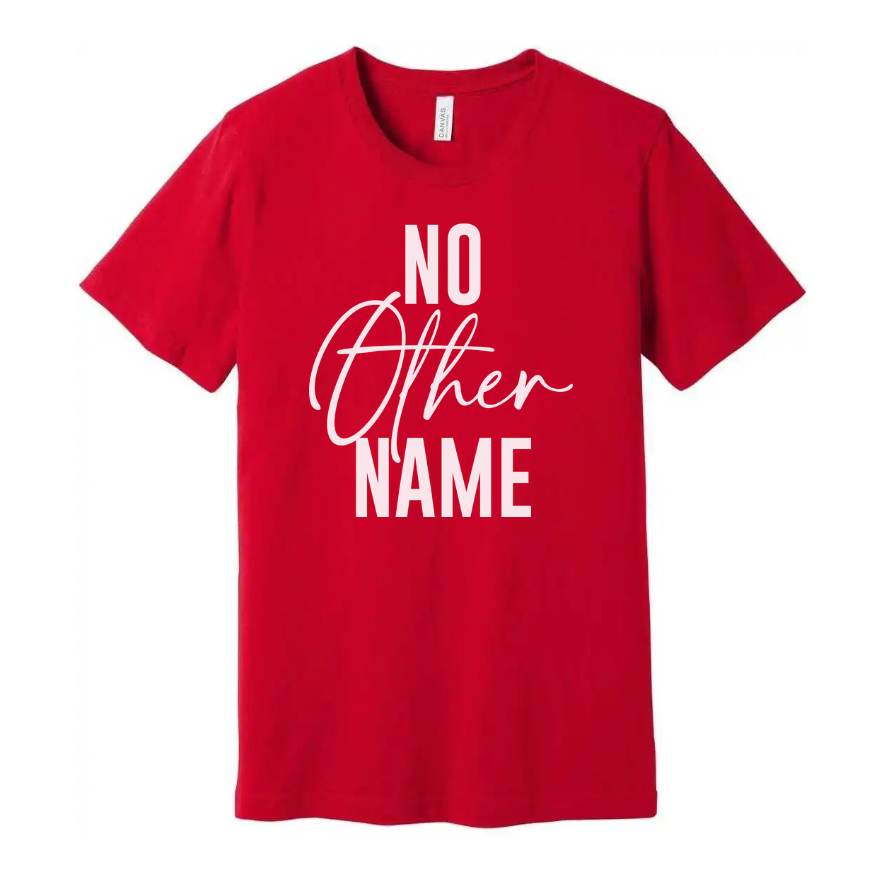 No Other Name Christian Unisex Short Sleeve Graphic Tee Faith Based Apparel Collection
