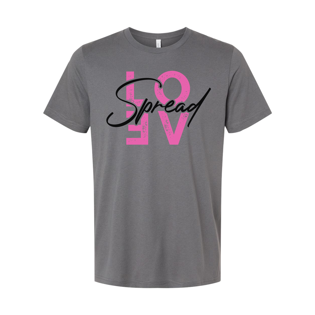 Spread Love Christian Graphic Tee For Unisex Adults Casual Short Sleeve Everyday Wear