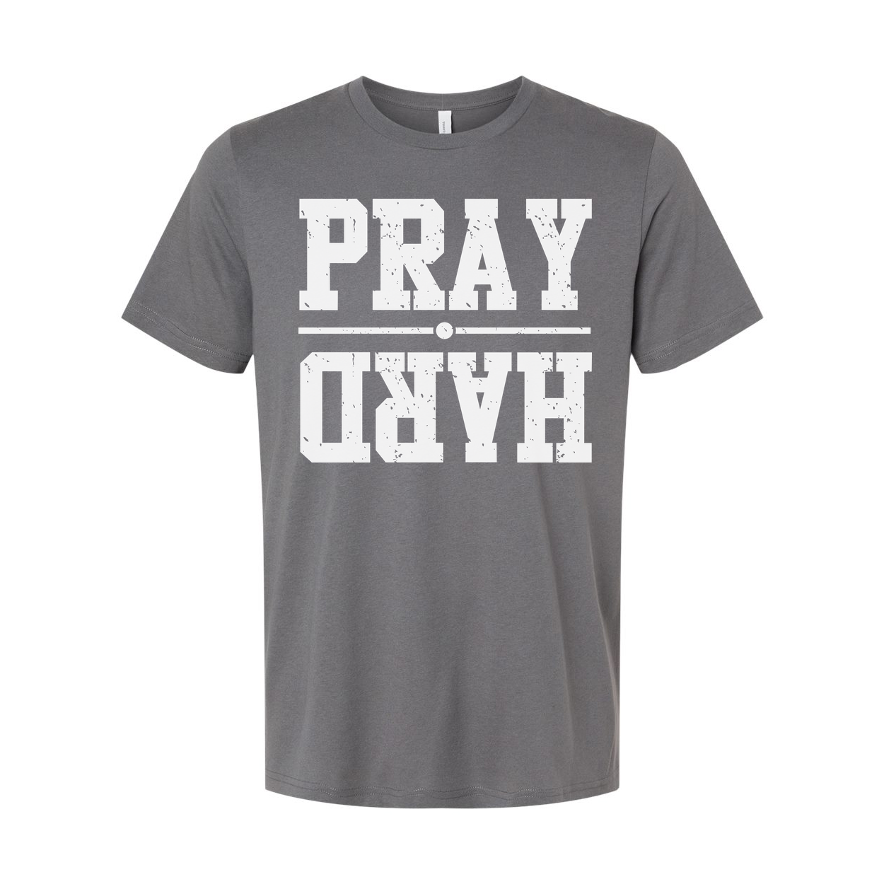 Christian Pray Graphic Tee For Men And Women Distressed Unisex Short Sleeve Shirt