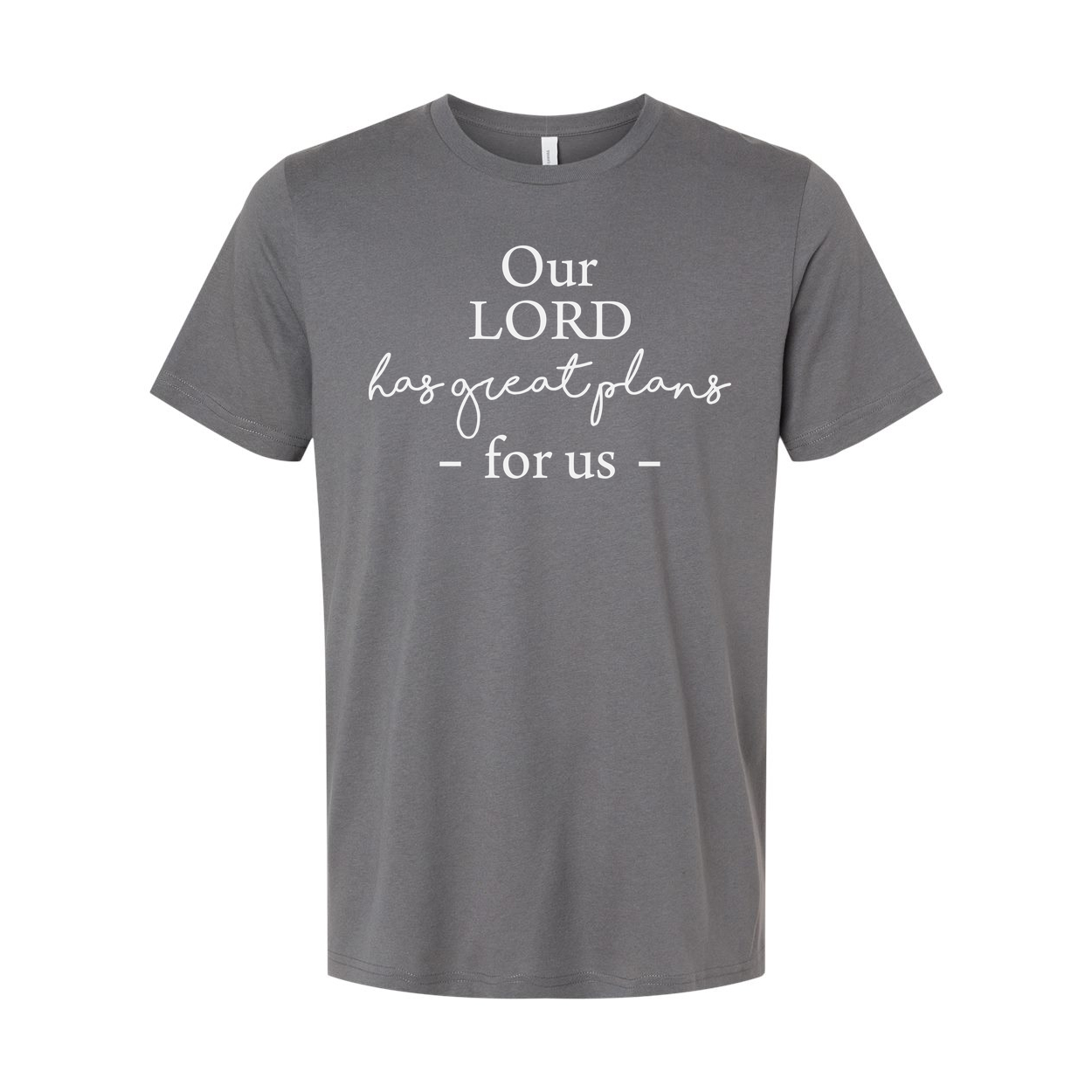 Christian Unisex T Shirt Our Lord Has Great Plans For Us Scripture Design Tee Graphic Print