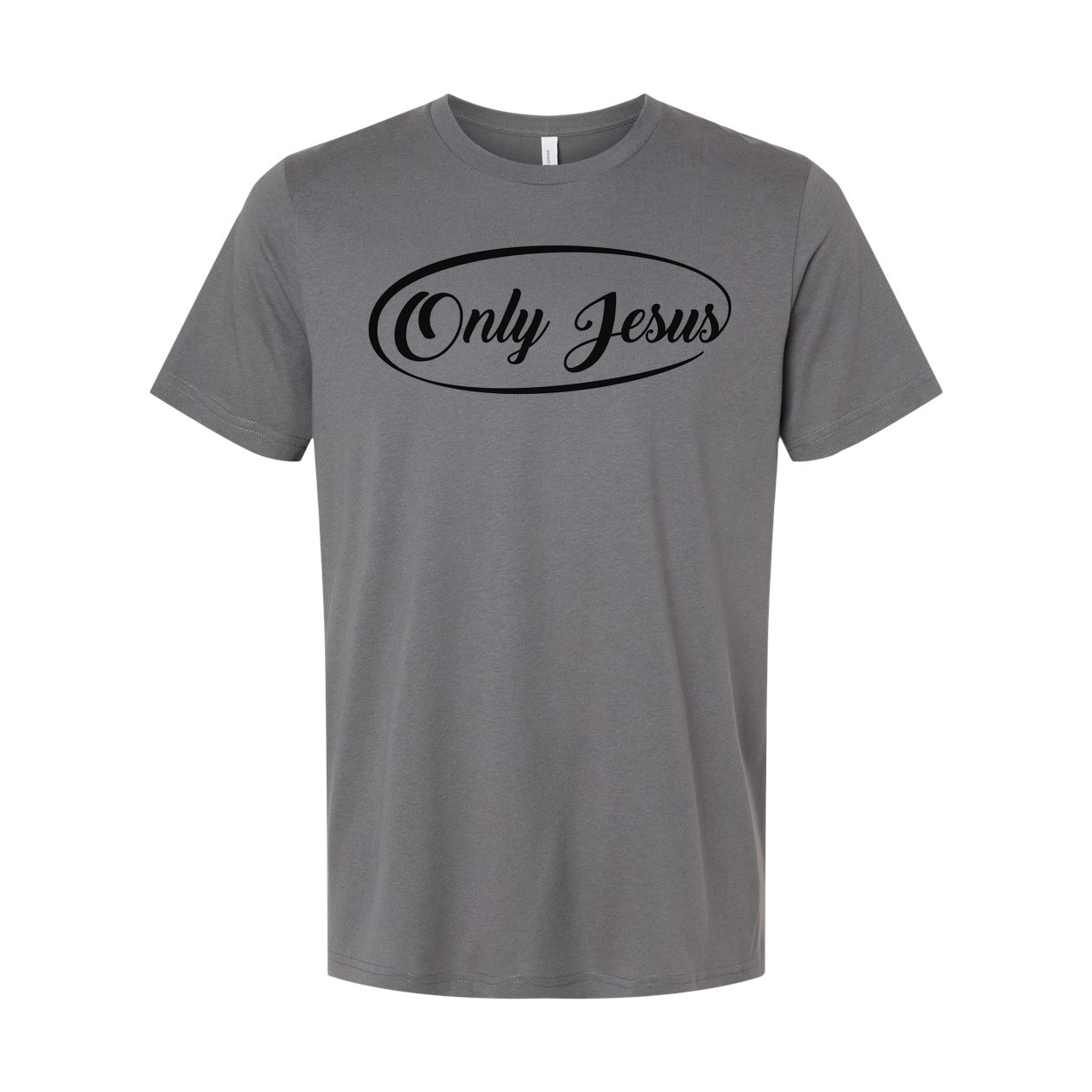 Only Jesus Unisex Graphic Tee With Oval Logo For Christian Believers And Fans Worldwide