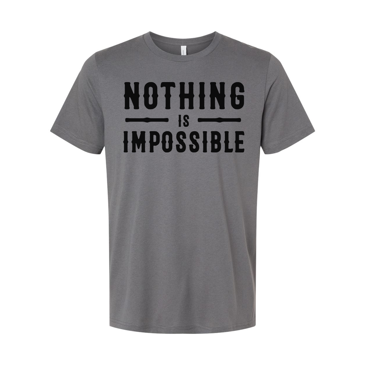 Nothing Is Impossible Christian Unisex T Shirt With Motivational Statement Design