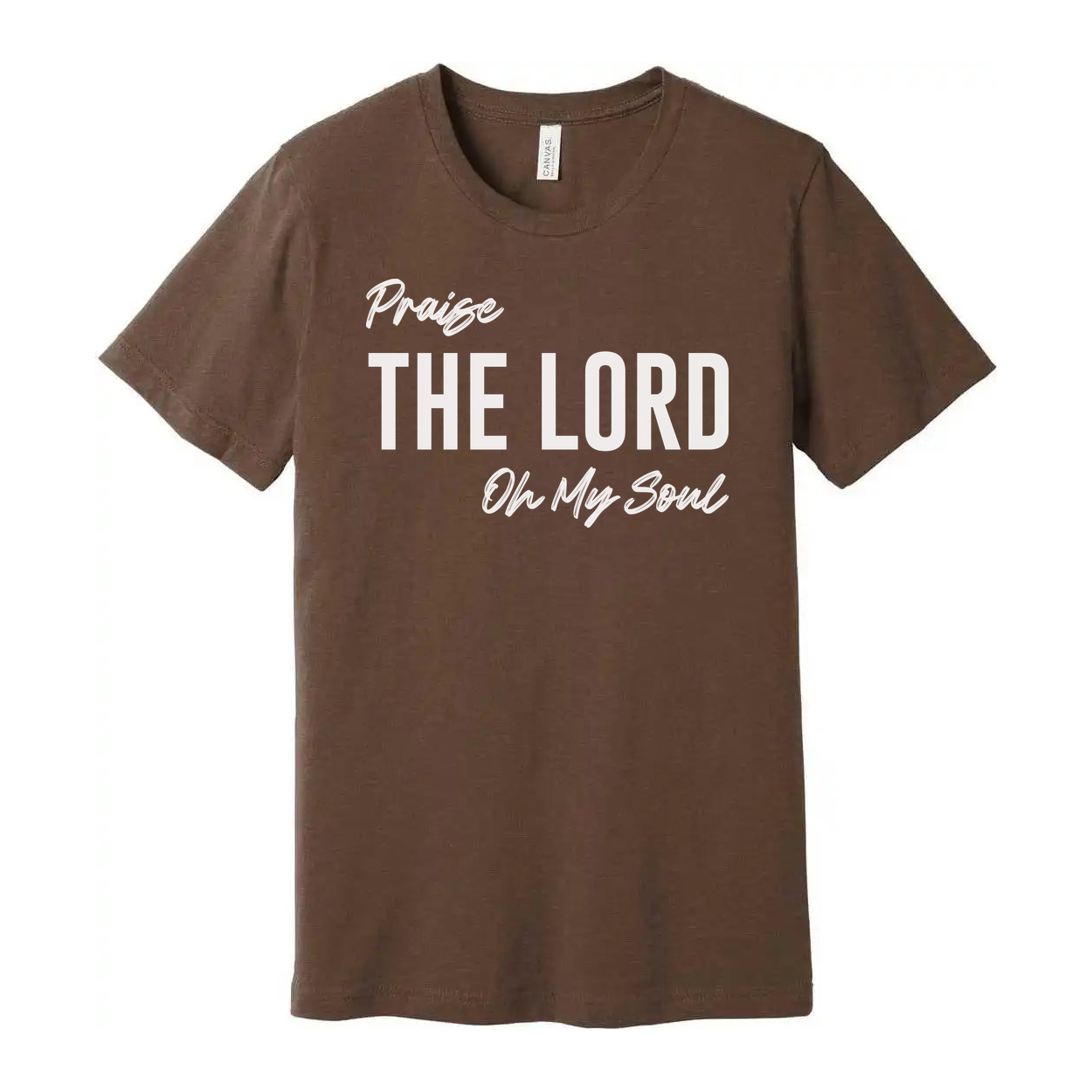 Unisex Christian T Shirt With Large The Lord Praise On My Soul Graphic For Faith Apparel
