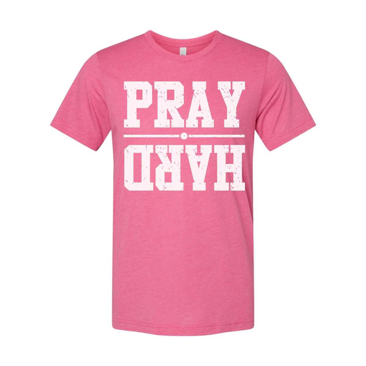 Christian Pray Graphic Tee For Men And Women Distressed Unisex Short Sleeve Shirt