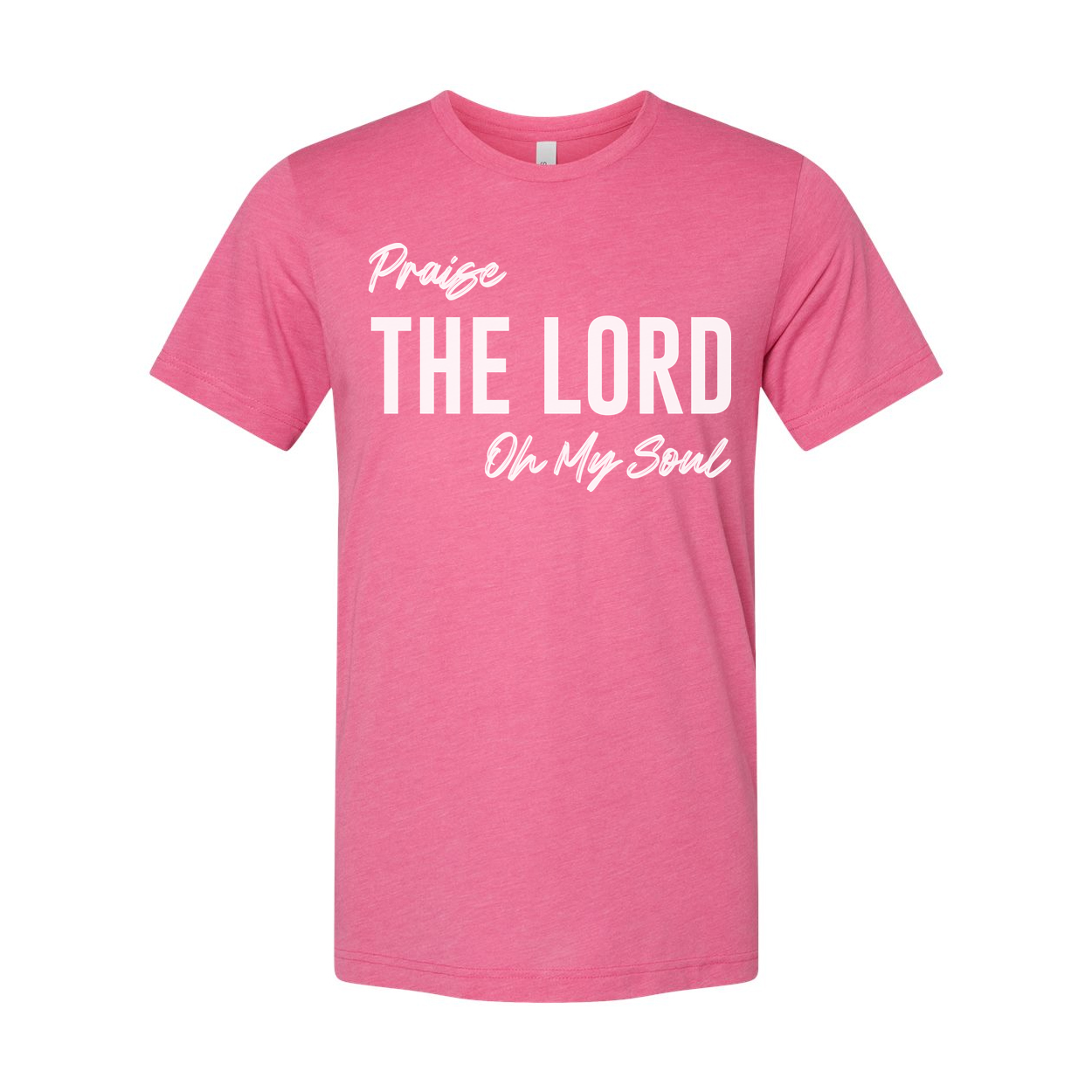 Unisex Christian T Shirt With Large The Lord Praise On My Soul Graphic For Faith Apparel
