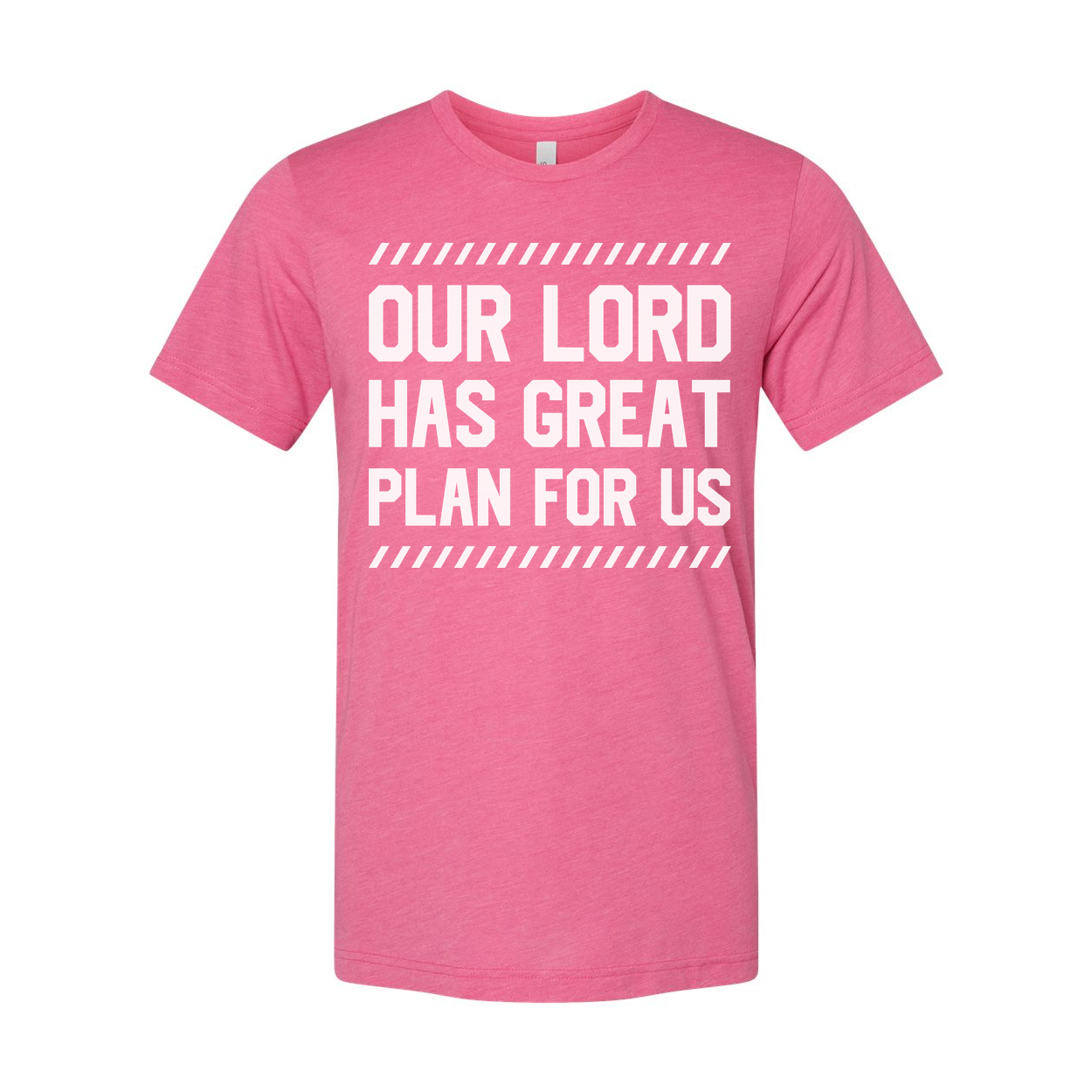 Christian Unisex T Shirt With Our Lord Has Great Plan For Us Inspirational Bible Verse Graphic Tee