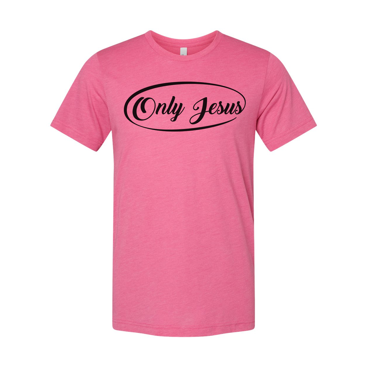 Only Jesus Unisex Graphic Tee With Oval Logo For Christian Believers And Fans Worldwide