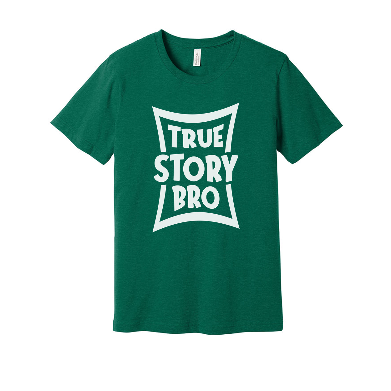 Unisex Graphic Tee With True Story Bro Shield Logo Print On Comfortable Everyday Wear