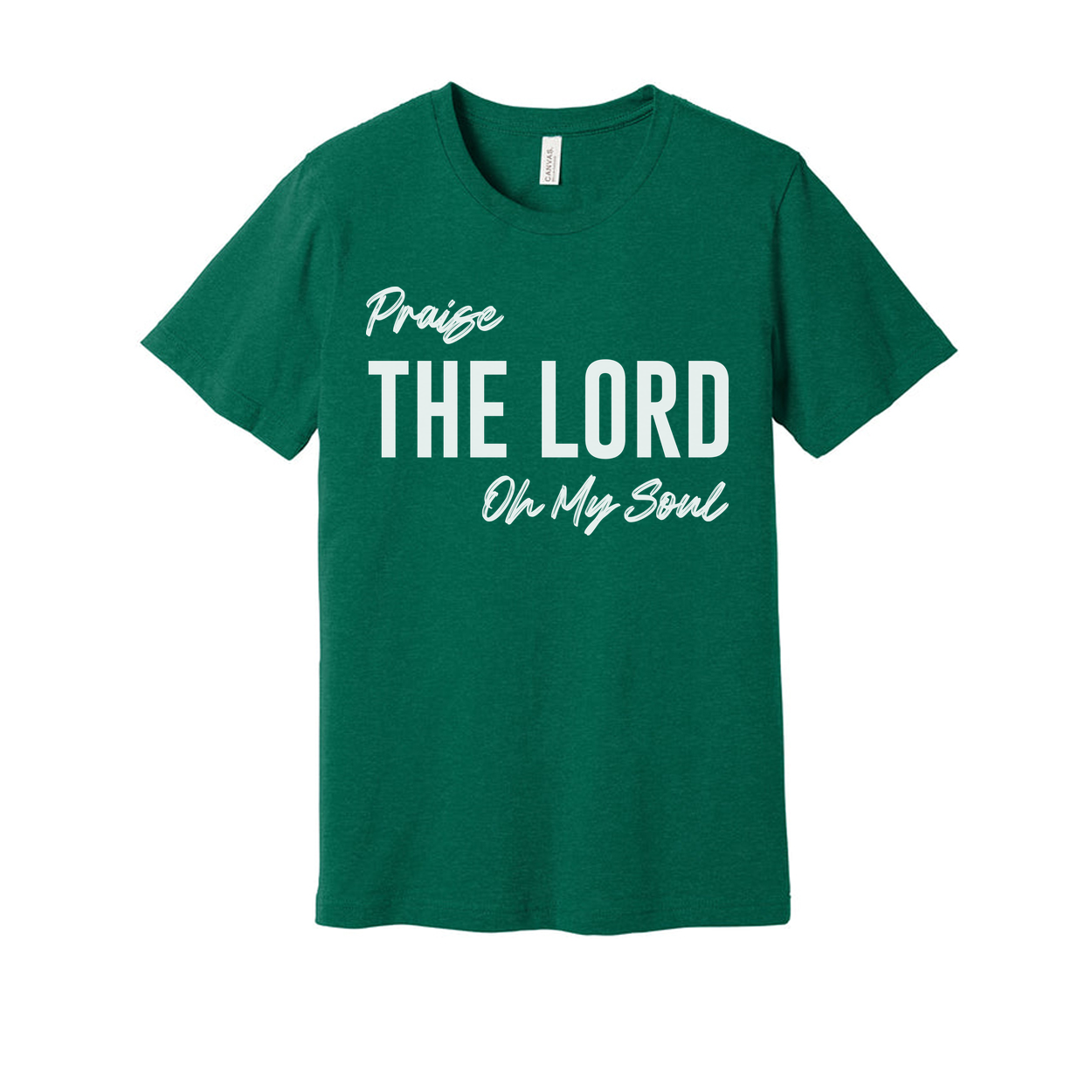 Unisex Christian T Shirt With Large The Lord Praise On My Soul Graphic For Faith Apparel