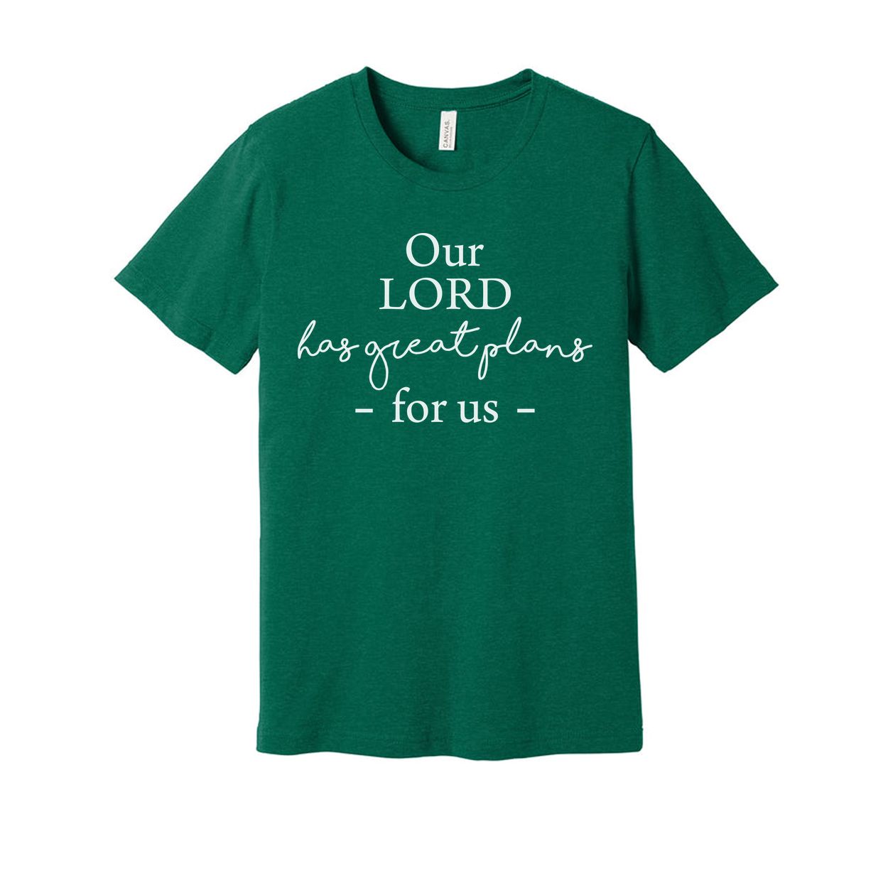Christian Unisex T Shirt Our Lord Has Great Plans For Us Scripture Design Tee Graphic Print