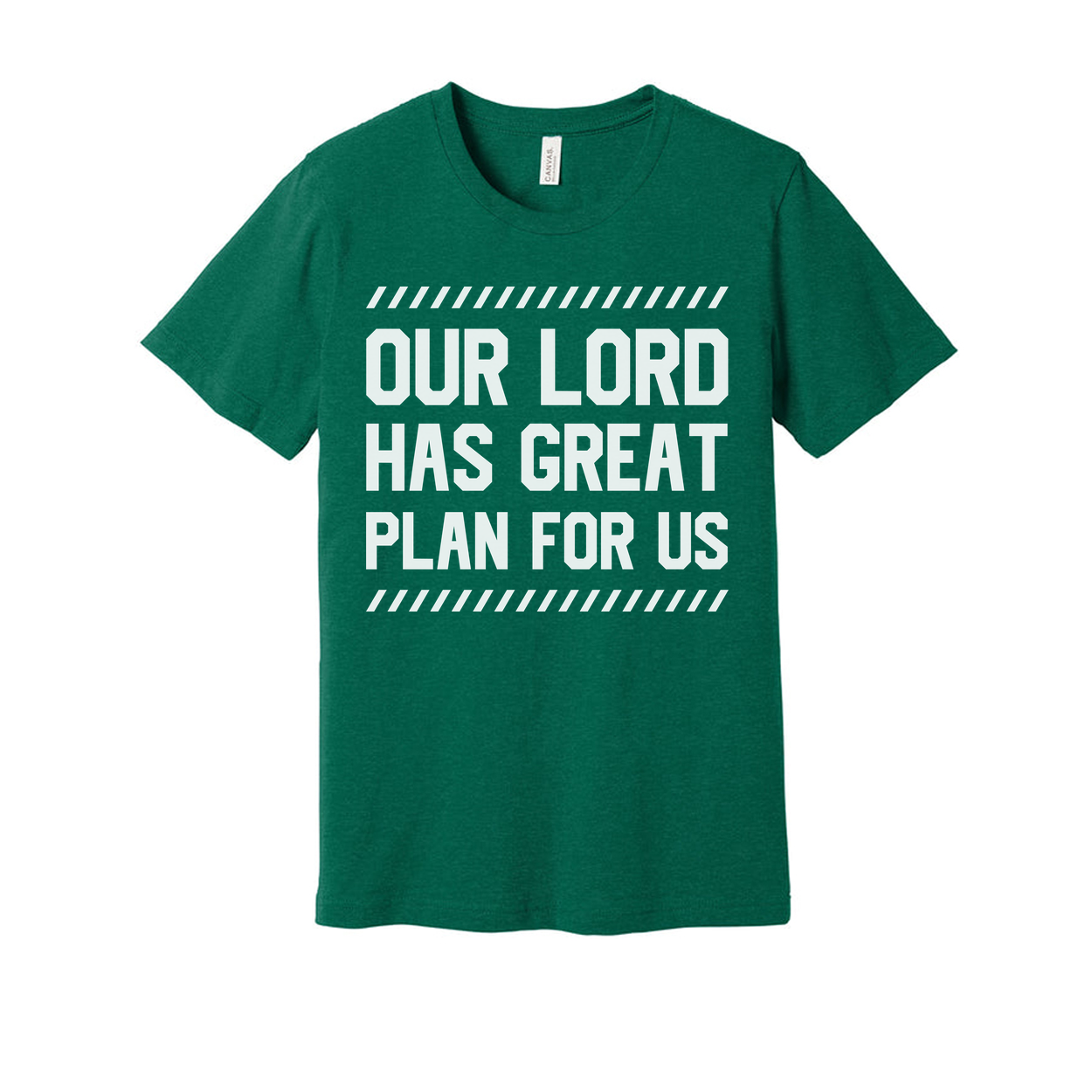 Christian Unisex T Shirt With Our Lord Has Great Plan For Us Inspirational Bible Verse Graphic Tee