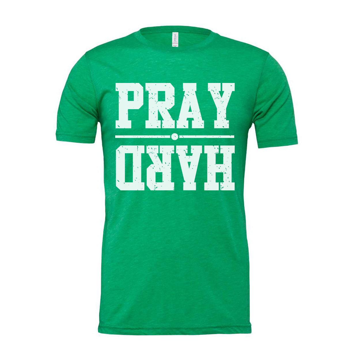 Christian Pray Graphic Tee For Men And Women Distressed Unisex Short Sleeve Shirt