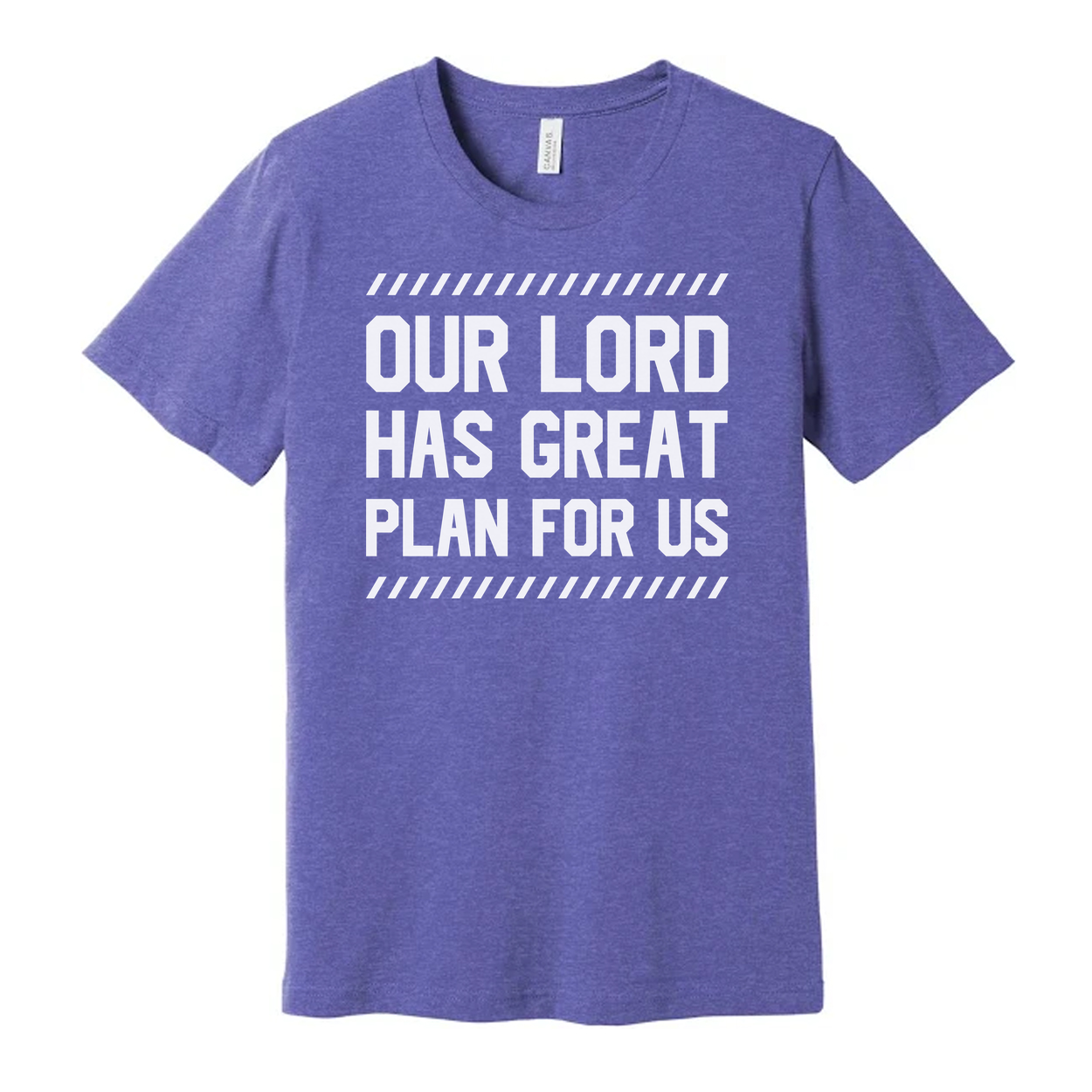 Christian Unisex T Shirt With Our Lord Has Great Plan For Us Inspirational Bible Verse Graphic Tee