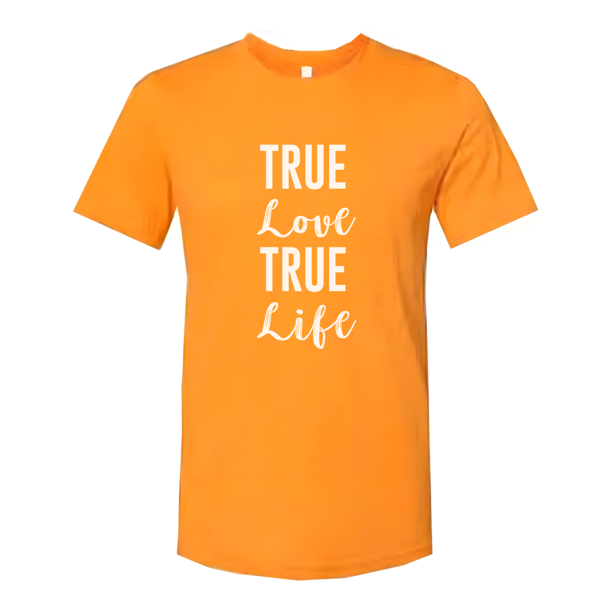 Unisex Christian T Shirt Featuring True Love True Life Quote Design For Believers And Everyday Wear