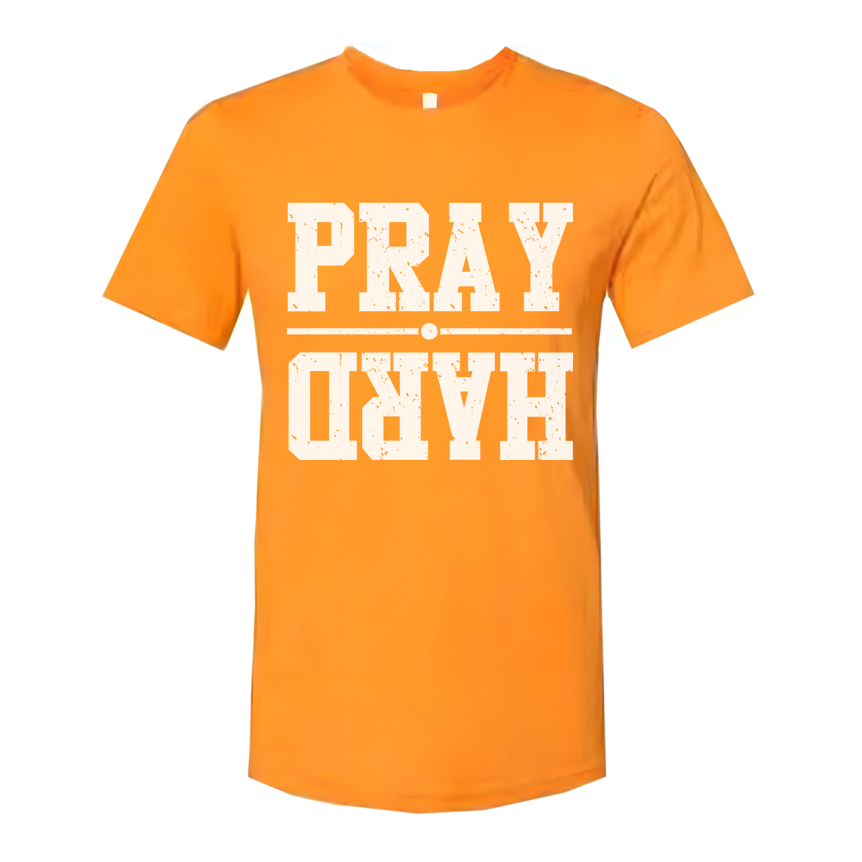 Christian Pray Graphic Tee For Men And Women Distressed Unisex Short Sleeve Shirt