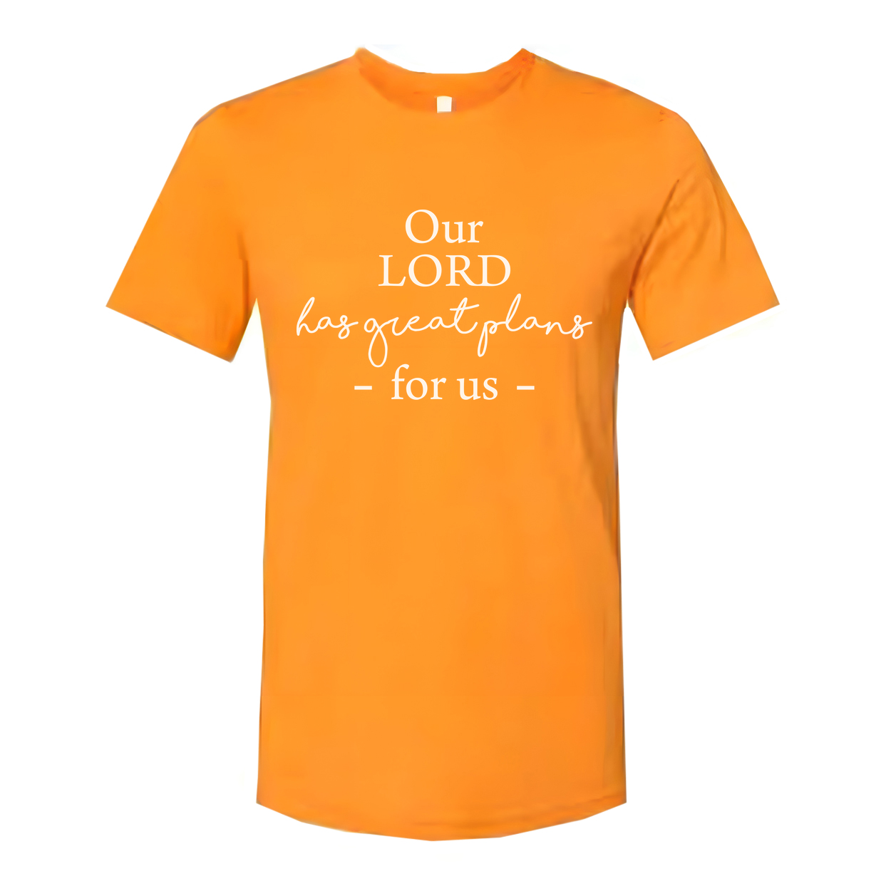 Christian Unisex T Shirt Our Lord Has Great Plans For Us Scripture Design Tee Graphic Print