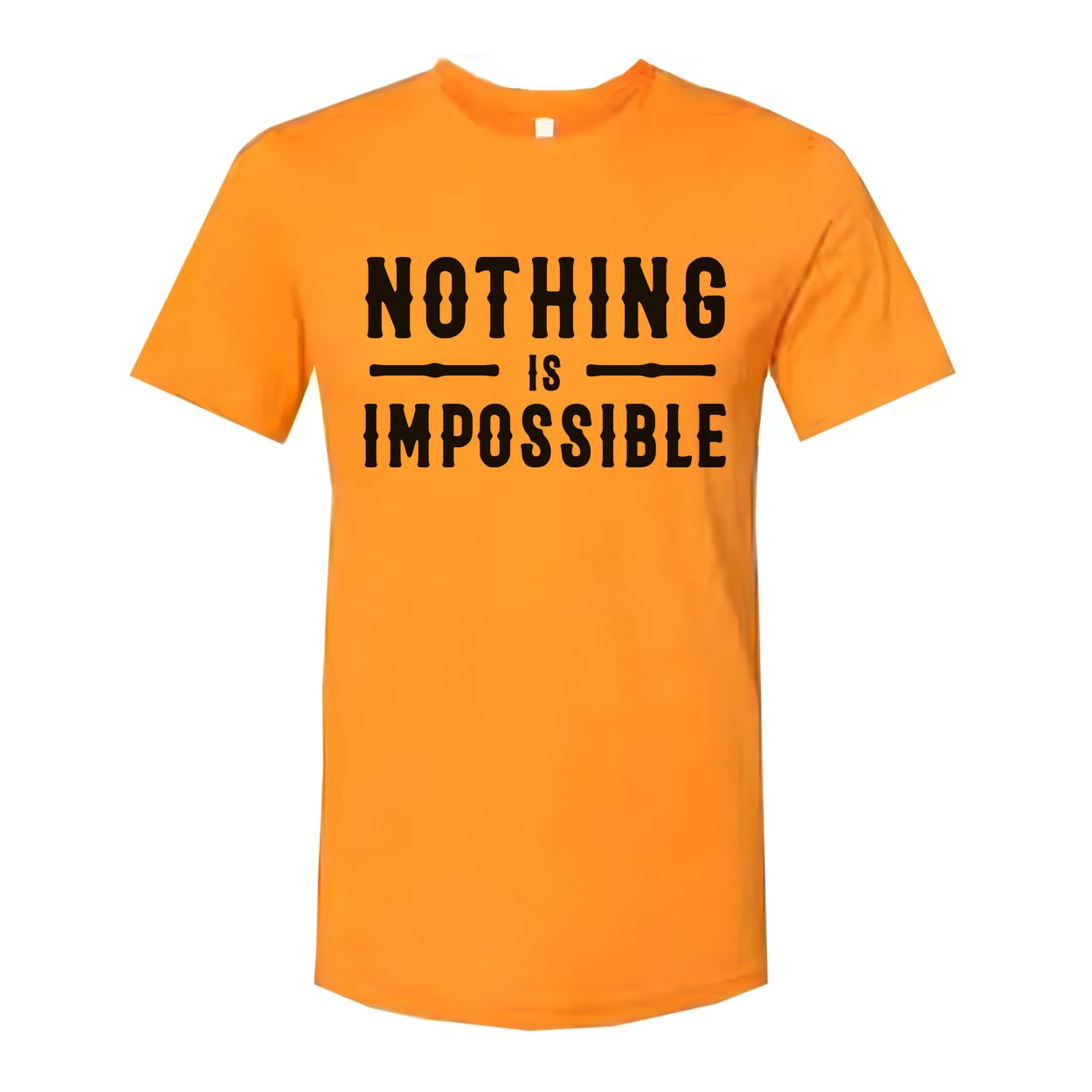 Nothing Is Impossible Christian Unisex T Shirt With Motivational Statement Design