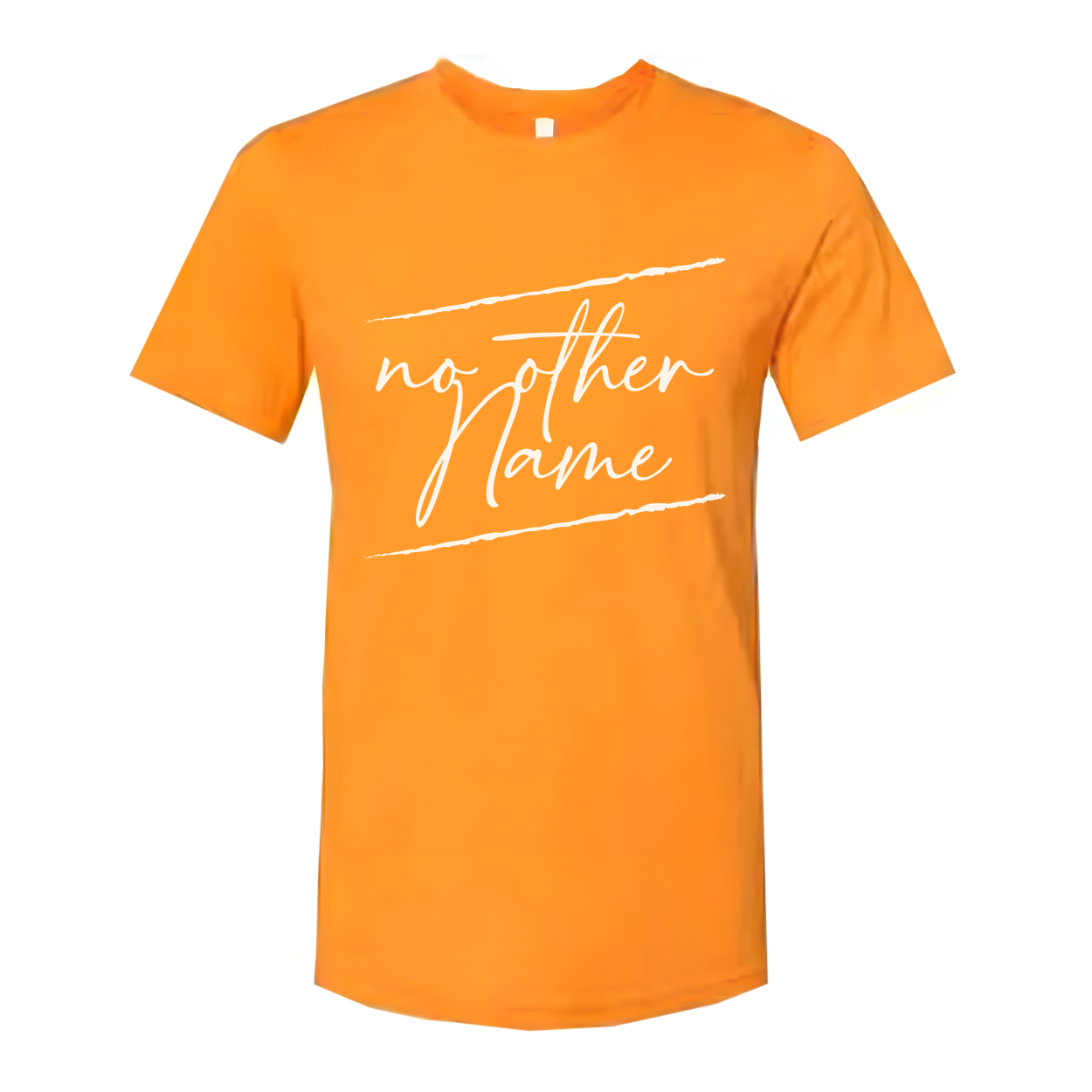 Unisex Christian T Shirt With No Other Name Handwritten Script Graphic Design Artwork