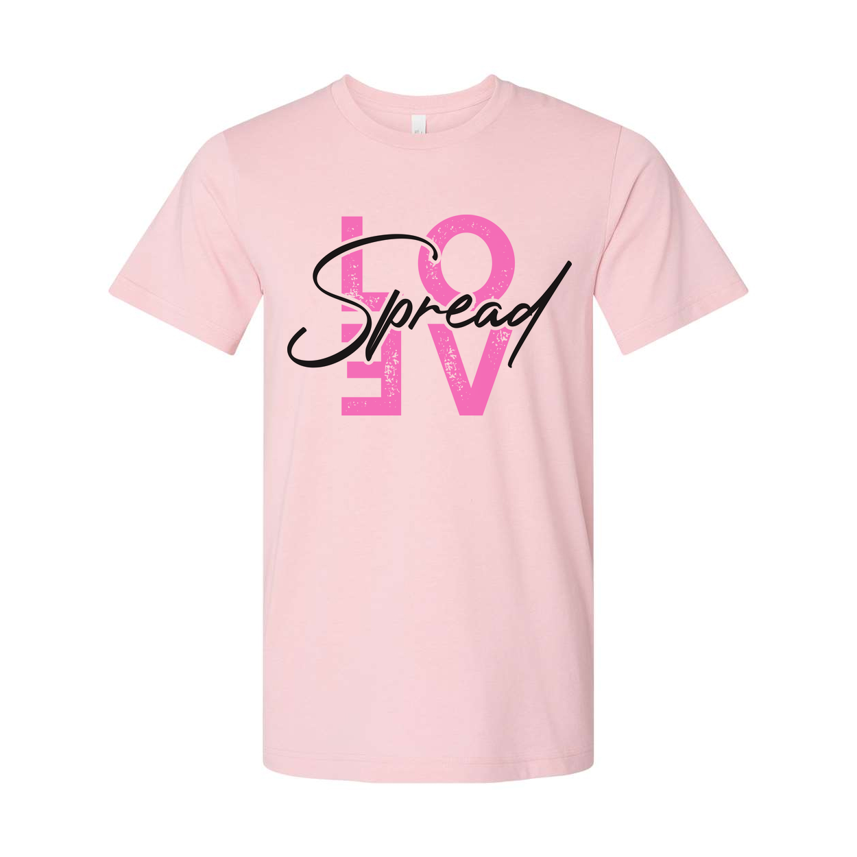 Spread Love Christian Graphic Tee For Unisex Adults Casual Short Sleeve Everyday Wear