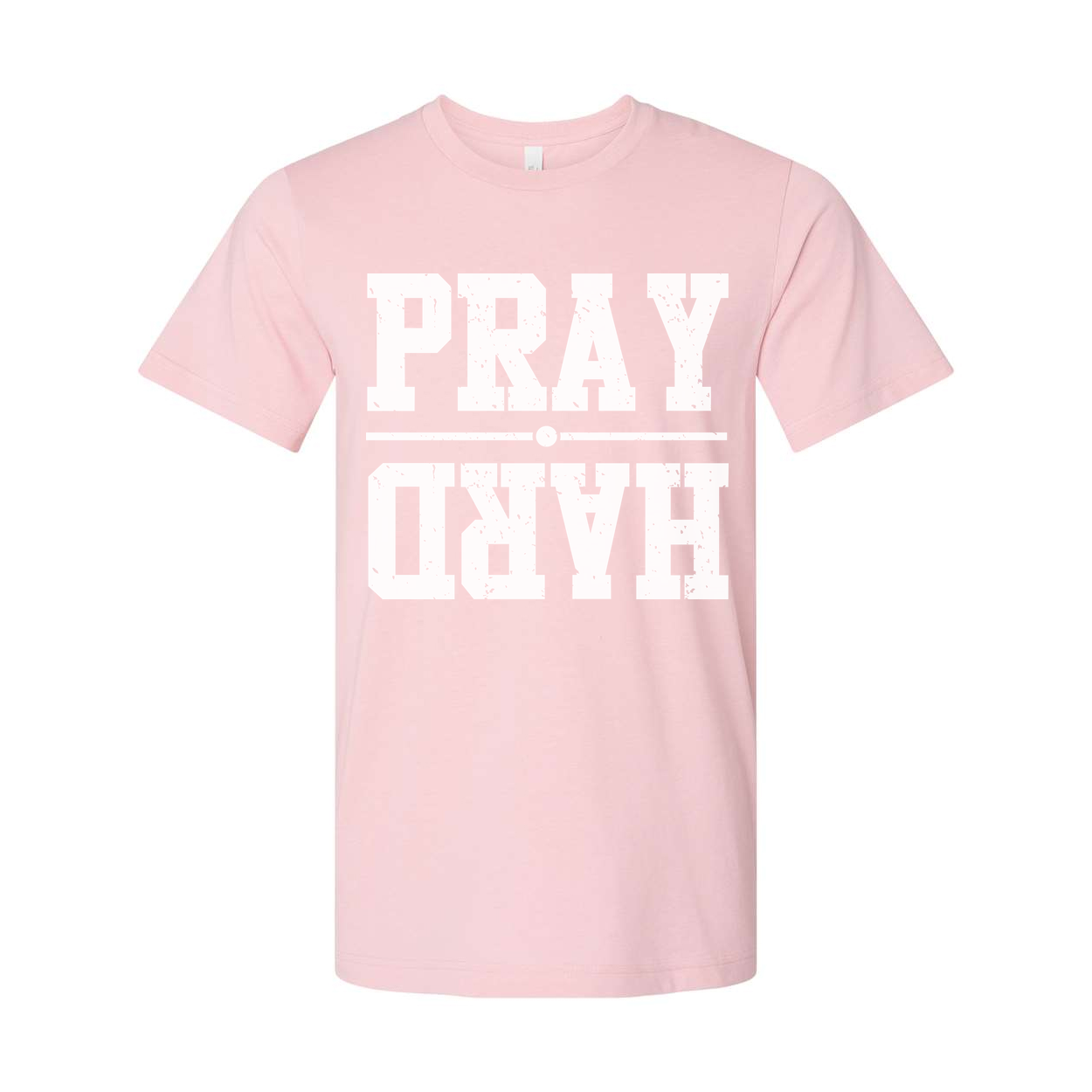 Christian Pray Graphic Tee For Men And Women Distressed Unisex Short Sleeve Shirt