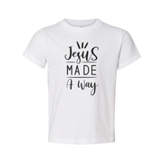 Jesus Made A Way Christian Unisex T Shirt With Bold Typography Artwork For Believers