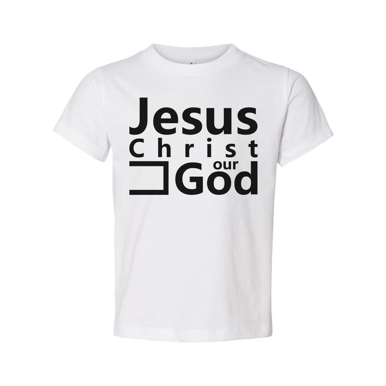 Unisex Christian T Shirt Featuring Jesus Christ Our God Artwork Graphic Tee For Faith and Belief