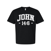 John 14:6 Bible Verse Unisex Graphic Tee For Faith And Spiritual Encouragement Everyday Wear