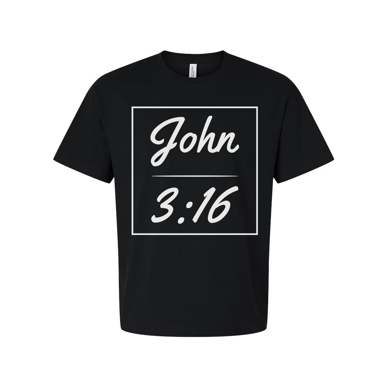 John 3 16 Framed Scripture Graphic T Shirt For Christians Unisex Casual Faith Based