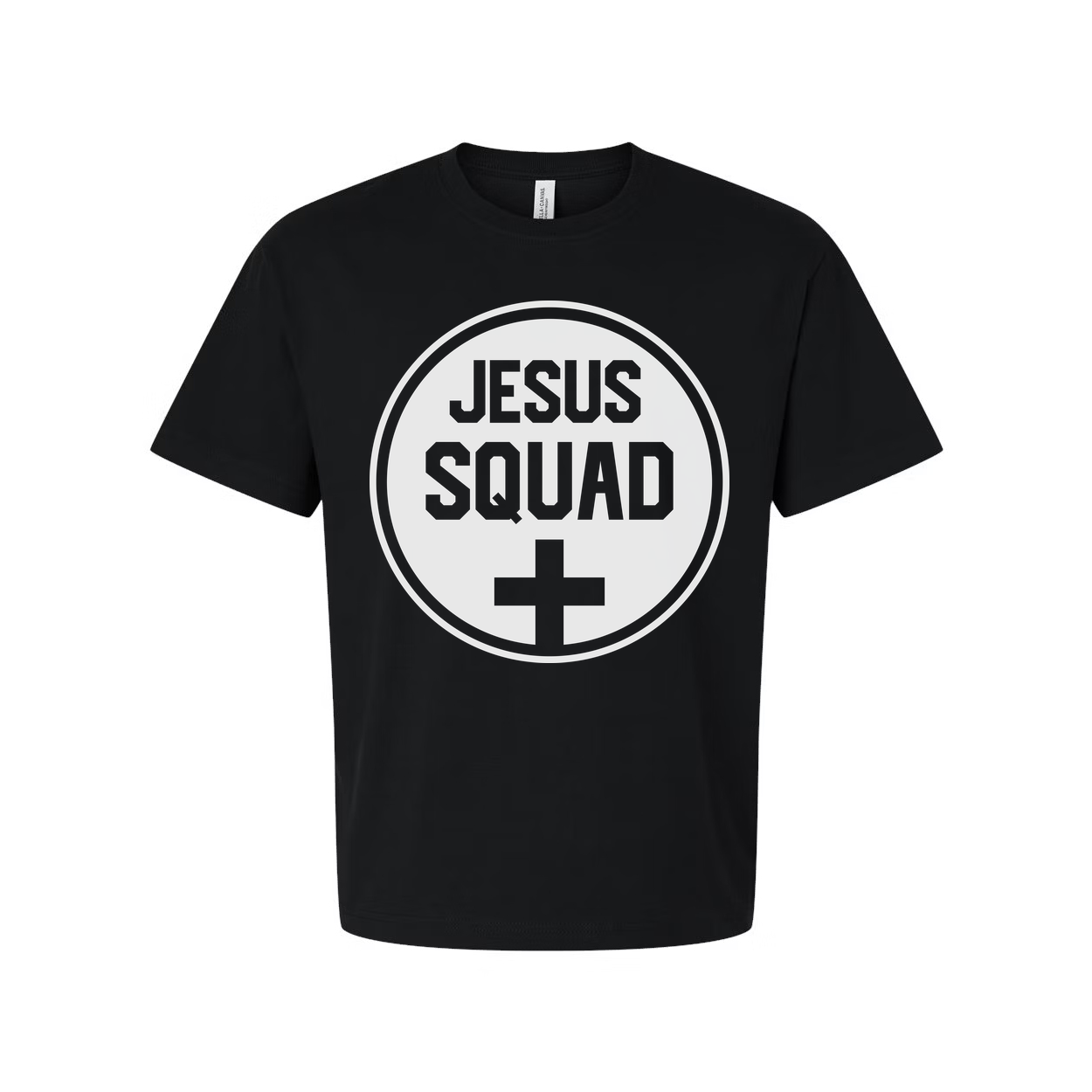 Unisex Jesus Squad Circle Logo T Shirt Christian Tee