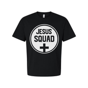 Unisex Jesus Squad Circle Logo T Shirt Christian Tee