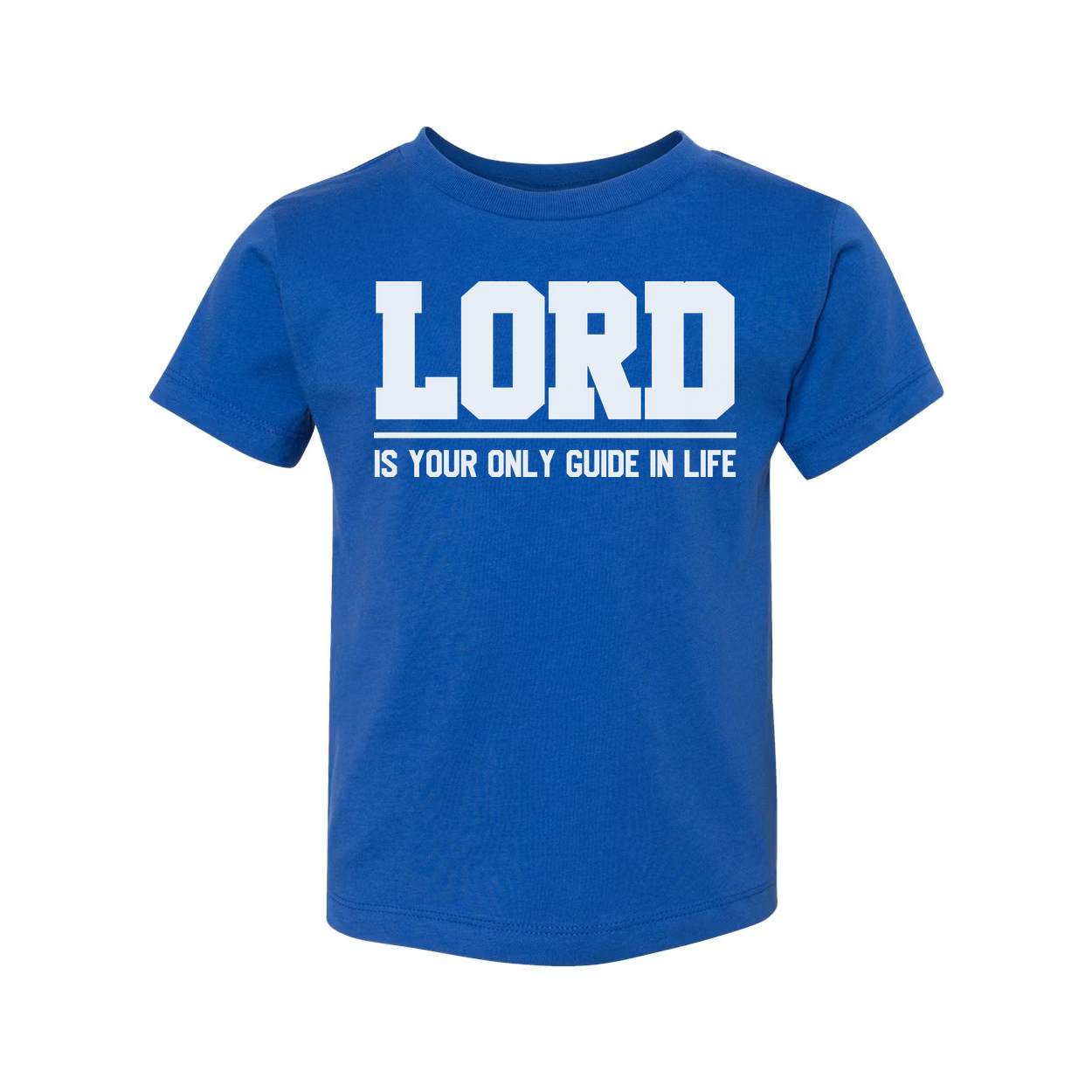 Lord Is Your Only Guide In Life Christian Unisex Graphic Tee With Bold Typography