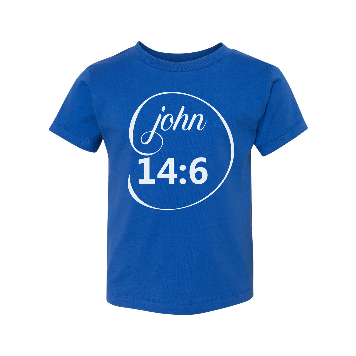 Unisex Christian T Shirt Featuring John 14:6 Scripture Within Circular Graphic Design