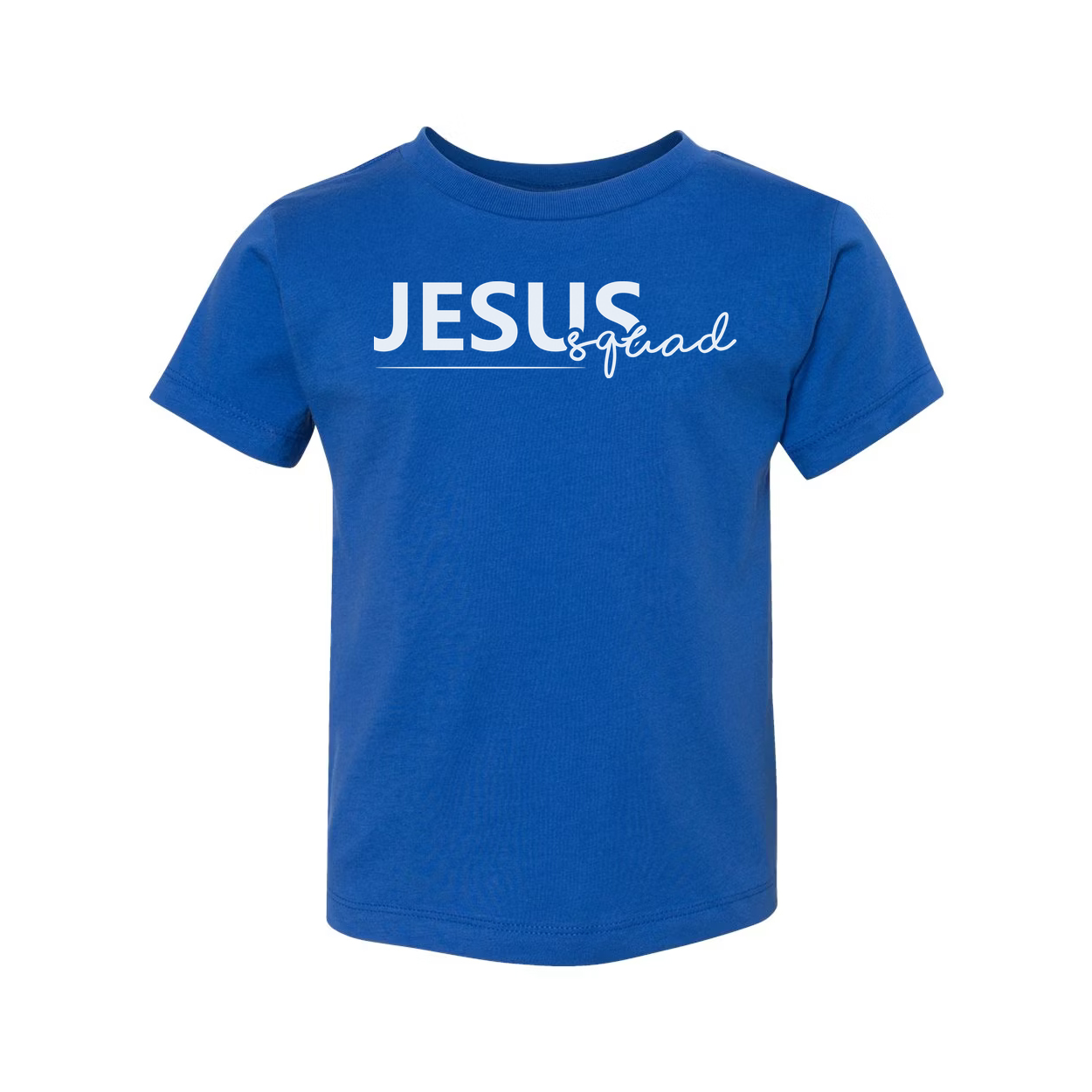 Jesus Squad Graphic Tee Unisex Christian Faith Shirt Short Sleeve Crew Neck Casual Everyday Wear