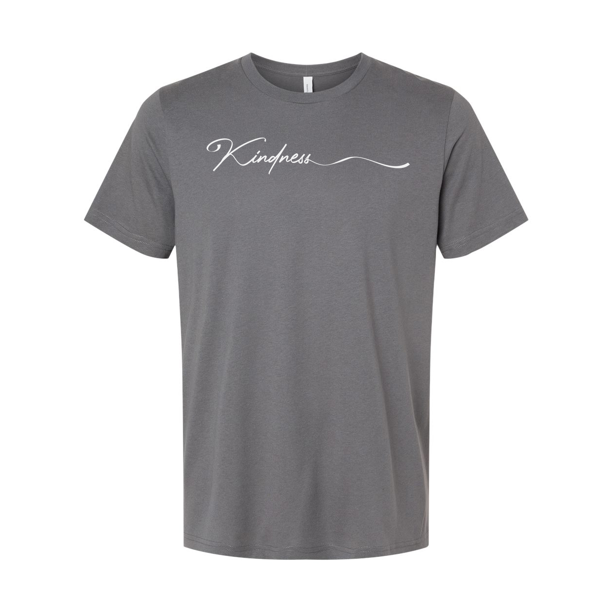 Kindness Script Graphic Tee For Unisex Adults With Elegant Cursive Typography Design
