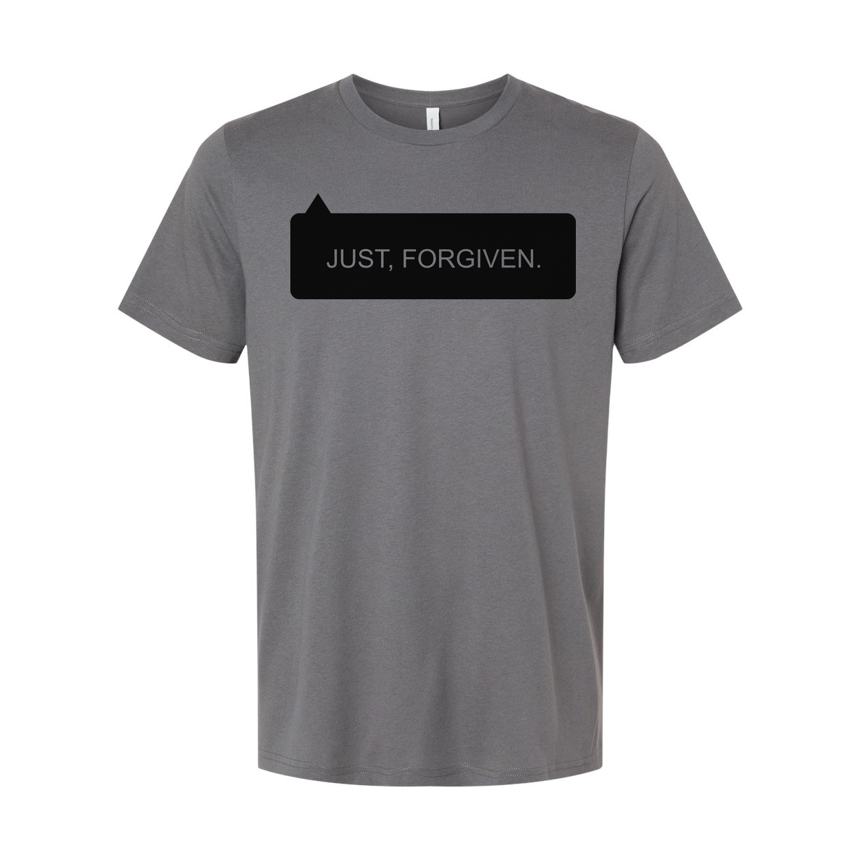 Christian Unisex T Shirt With Just, Forgiven Front Graphic Print For Everyday Wear