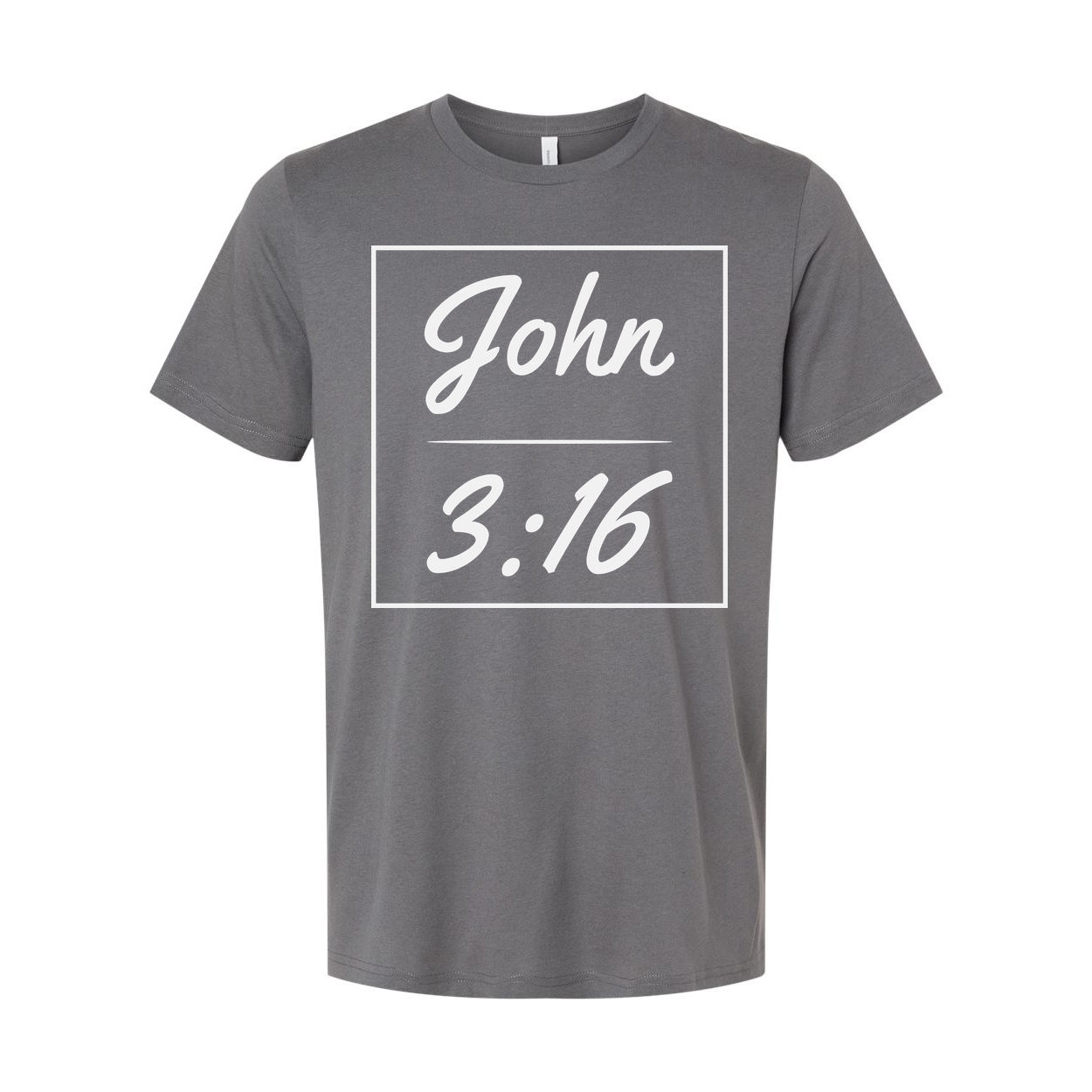 John 3 16 Framed Scripture Graphic T Shirt For Christians Unisex Casual Faith Based