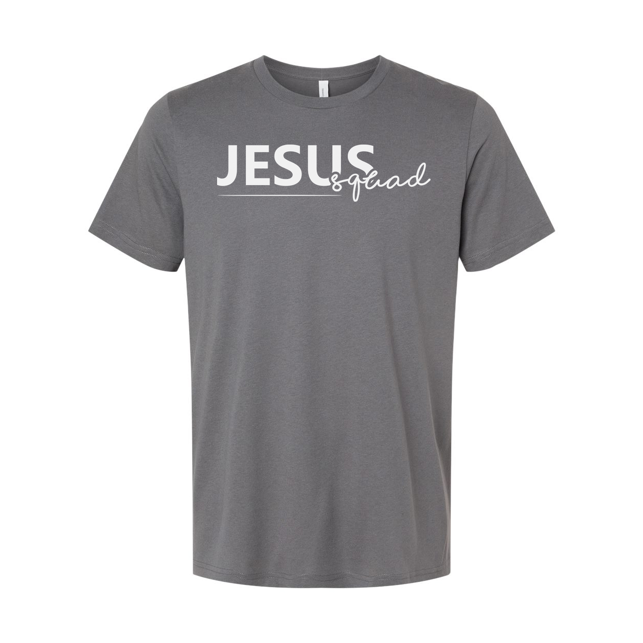 Jesus Squad Graphic Tee Unisex Christian Faith Shirt Short Sleeve Crew Neck Casual Everyday Wear