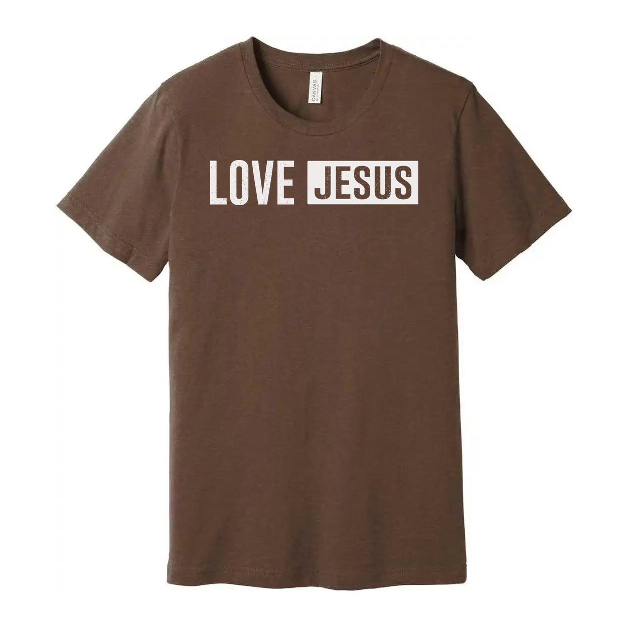 Unisex Christian Tee With Love Jesus Graphic Design For Faith Based Wear Perfect Gift
