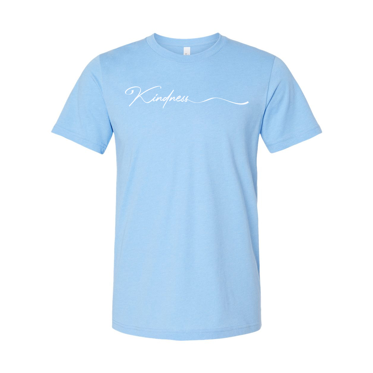 Kindness Script Graphic Tee For Unisex Adults With Elegant Cursive Typography Design
