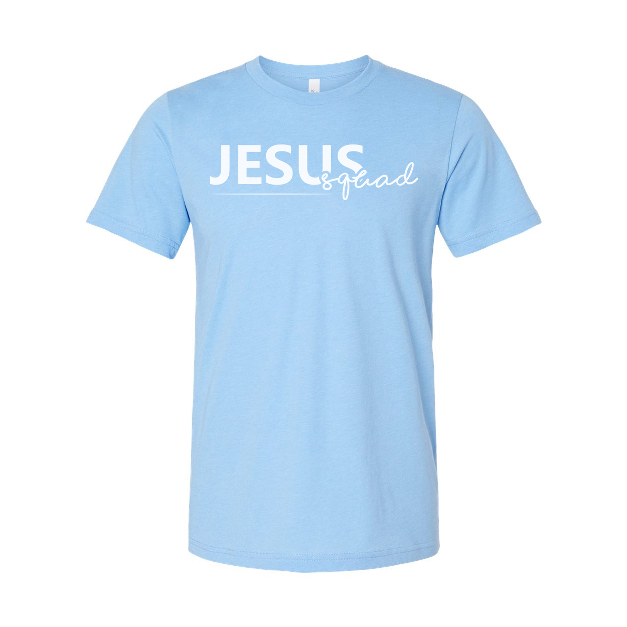 Jesus Squad Graphic Tee Unisex Christian Faith Shirt Short Sleeve Crew Neck Casual Everyday Wear