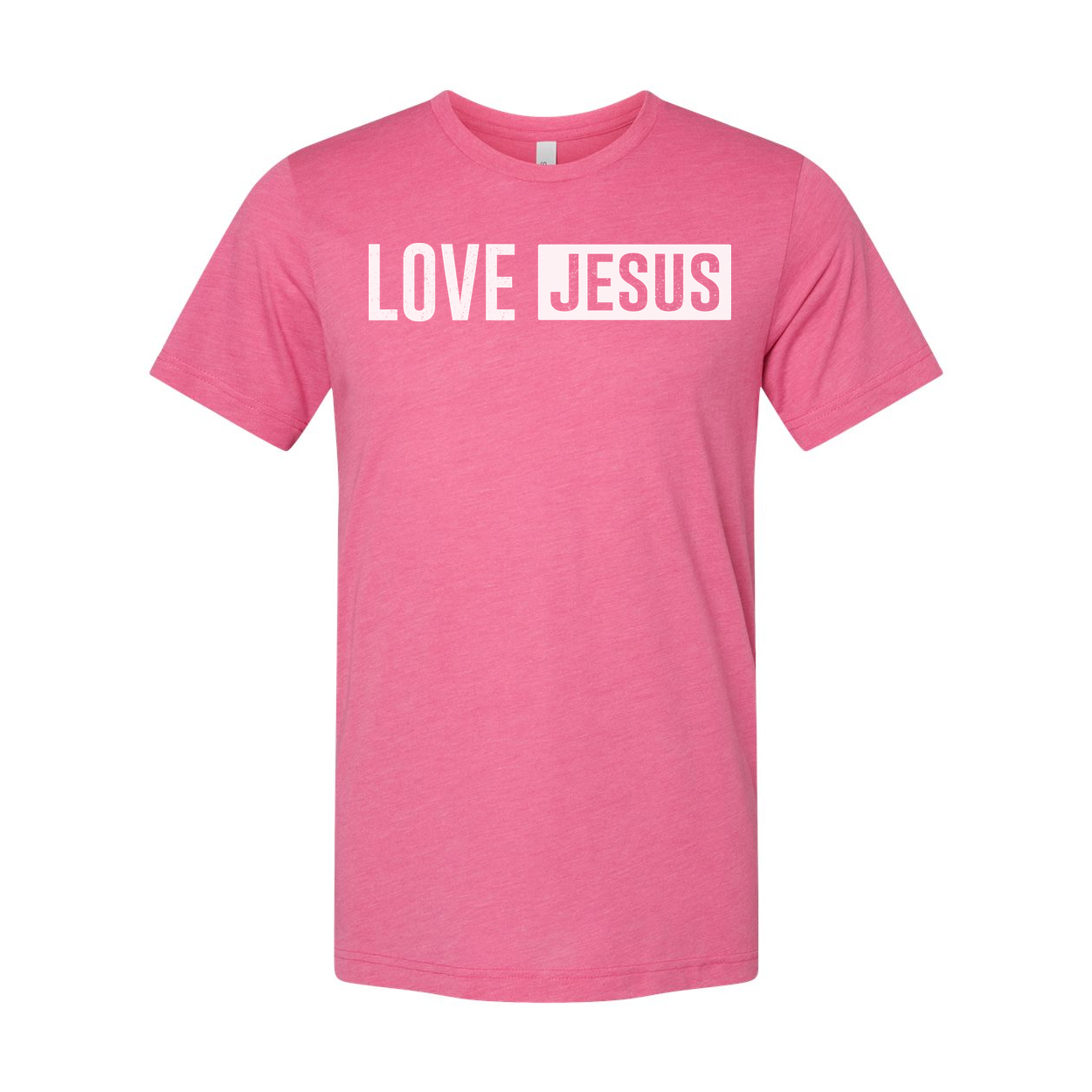 Unisex Christian Tee With Love Jesus Graphic Design For Faith Based Wear Perfect Gift