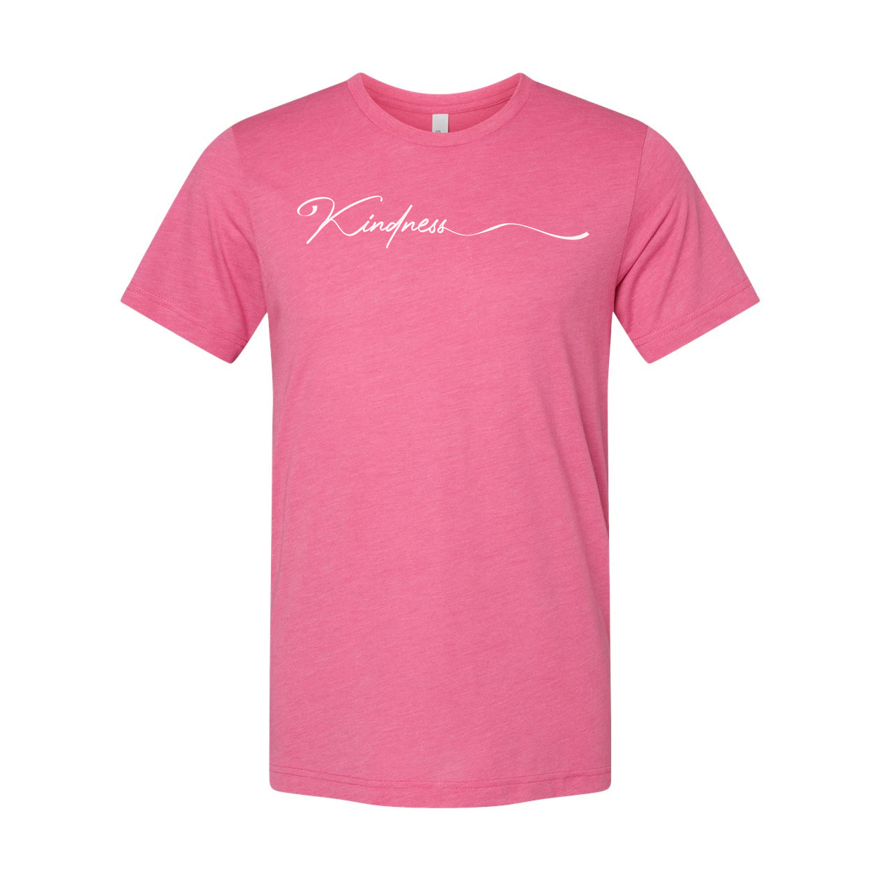 Kindness Script Graphic Tee For Unisex Adults With Elegant Cursive Typography Design