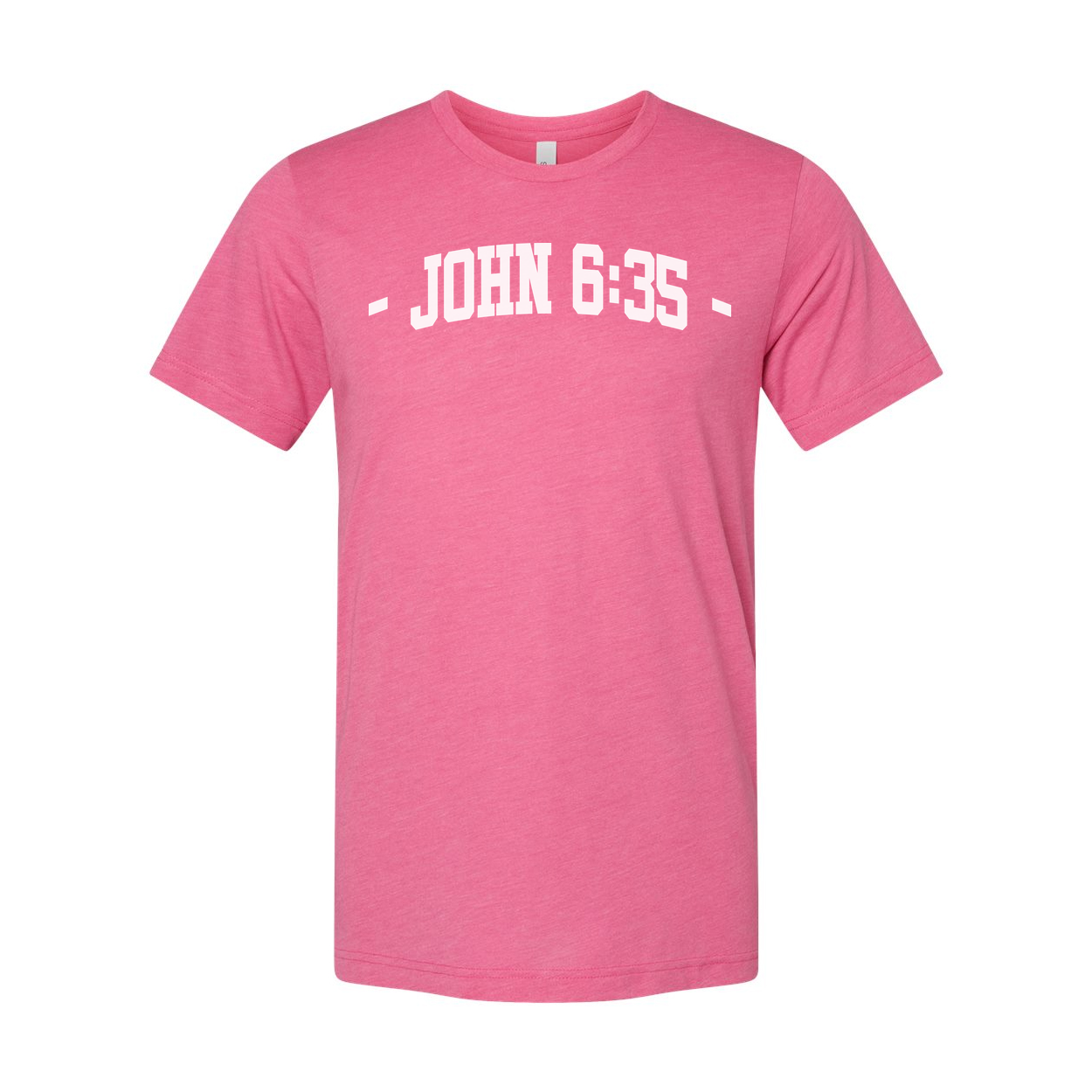 John 6:35 Verse Unisex Christian T Shirt With Bible Faith Graphic Tee Soft Comfort Fit