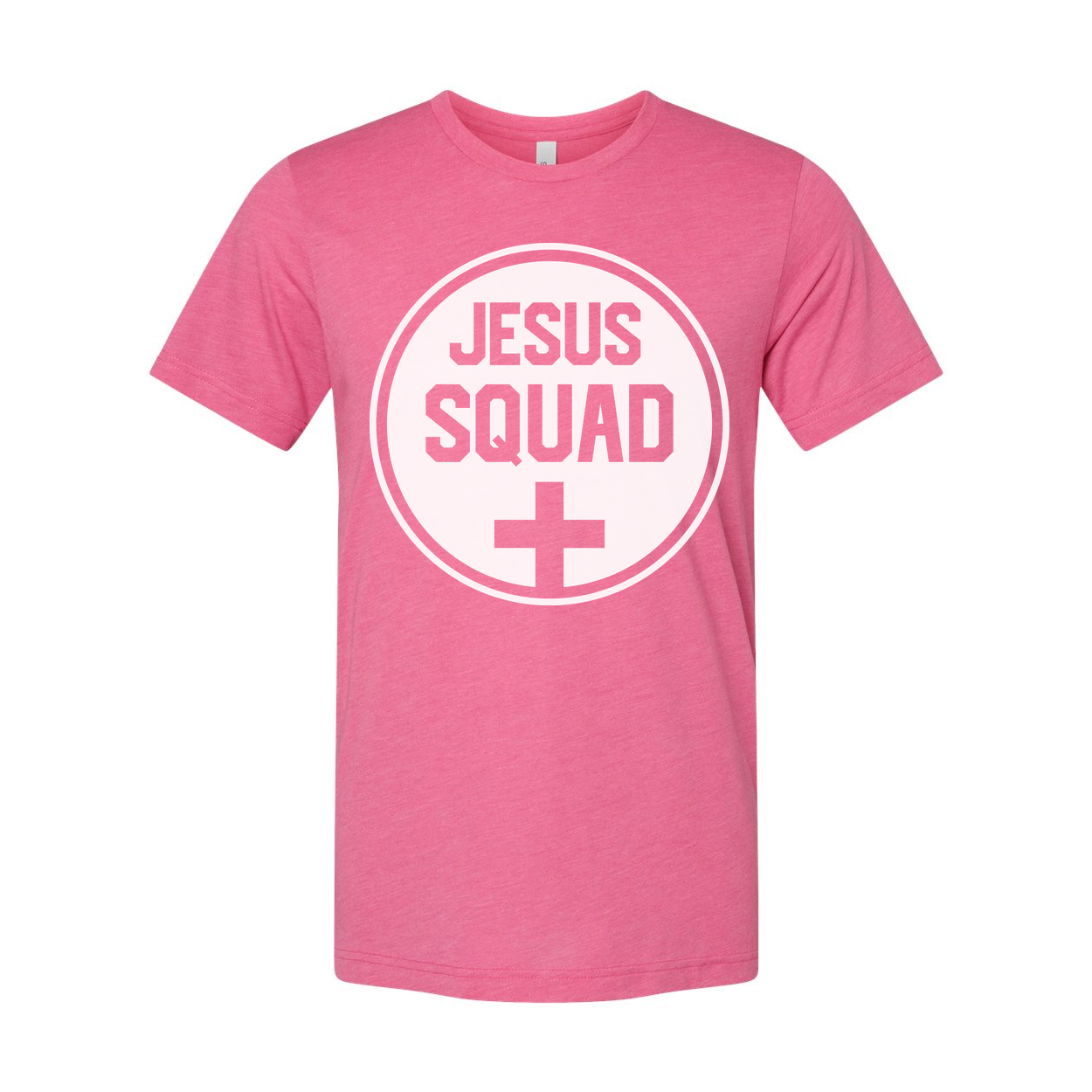Unisex Jesus Squad Circle Logo T Shirt Christian Tee