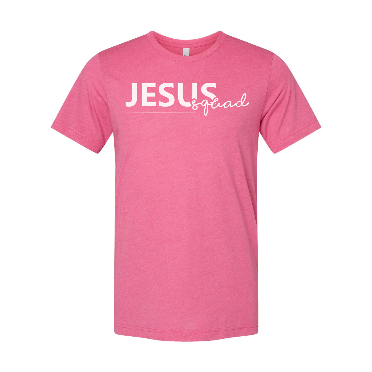 Jesus Squad Graphic Tee Unisex Christian Faith Shirt Short Sleeve Crew Neck Casual Everyday Wear