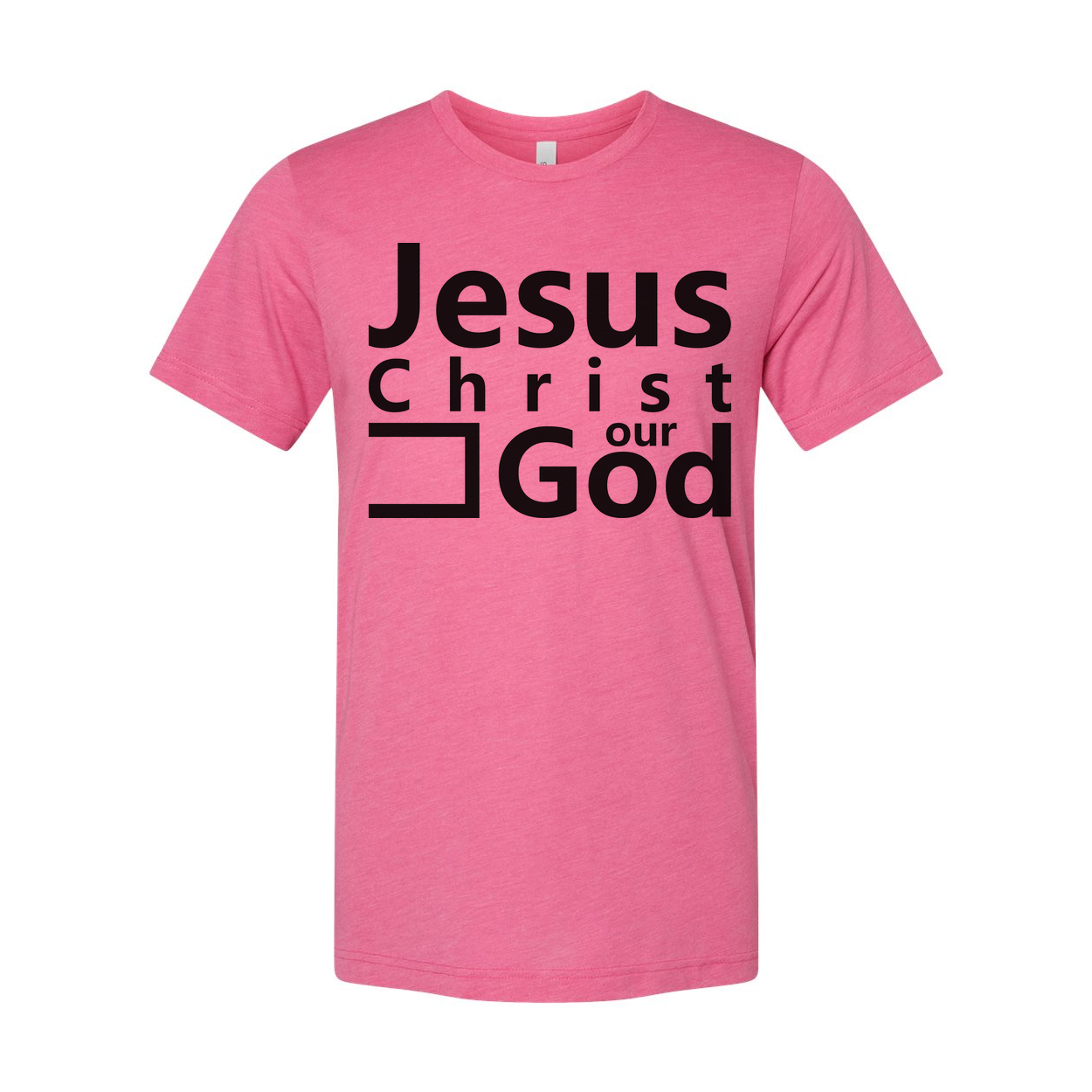 Unisex Christian T Shirt Featuring Jesus Christ Our God Artwork Graphic Tee For Faith and Belief