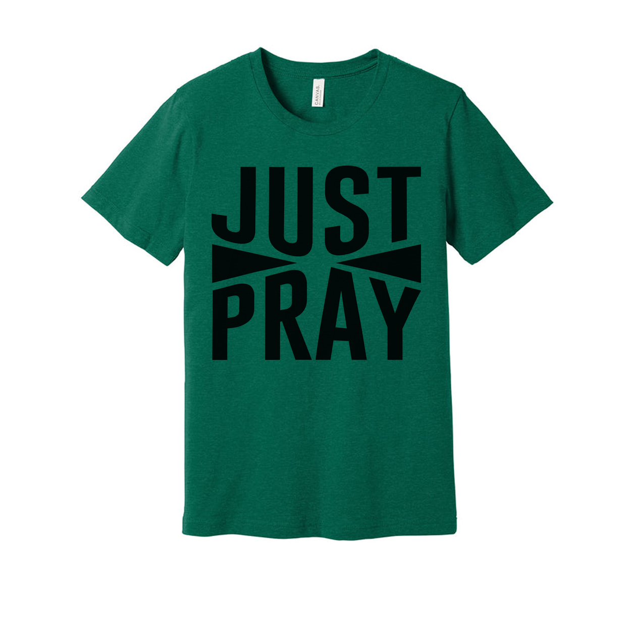Just Pray Graphic T Shirt for Christians Unisex Faith Inspired Prayer Tee for Everyday Wear