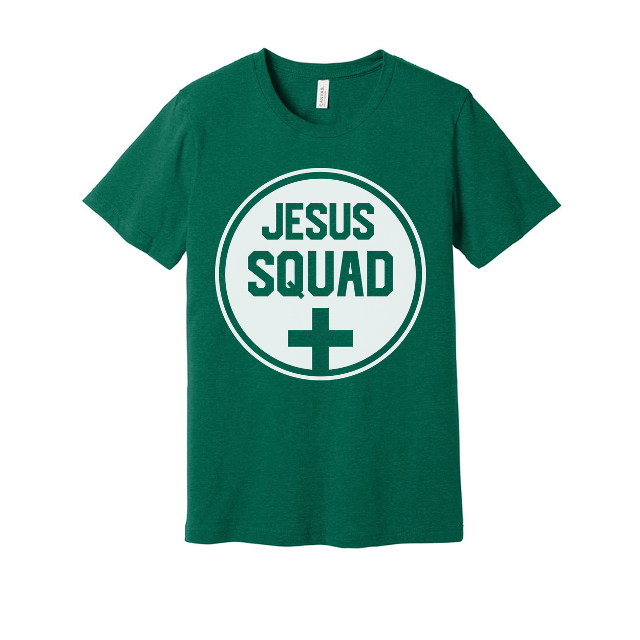 Unisex Jesus Squad Circle Logo T Shirt Christian Tee