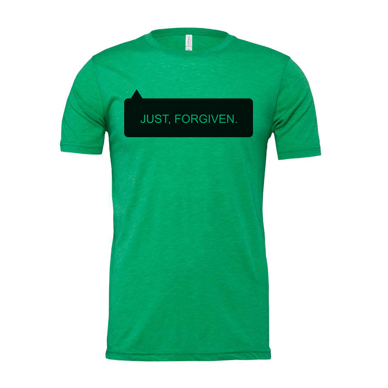 Christian Unisex T Shirt With Just, Forgiven Front Graphic Print For Everyday Wear